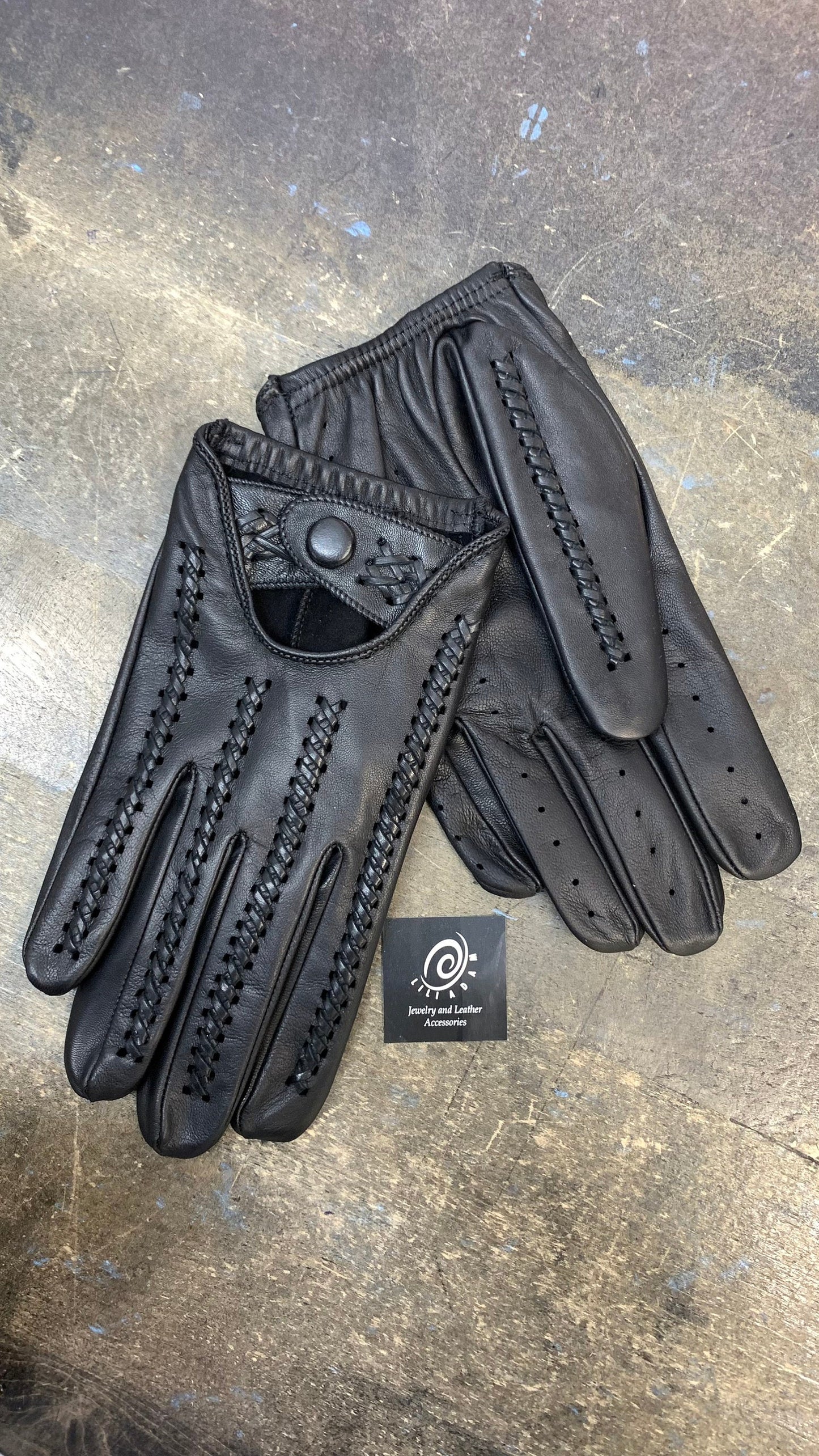 New Men's leather gloves for driving