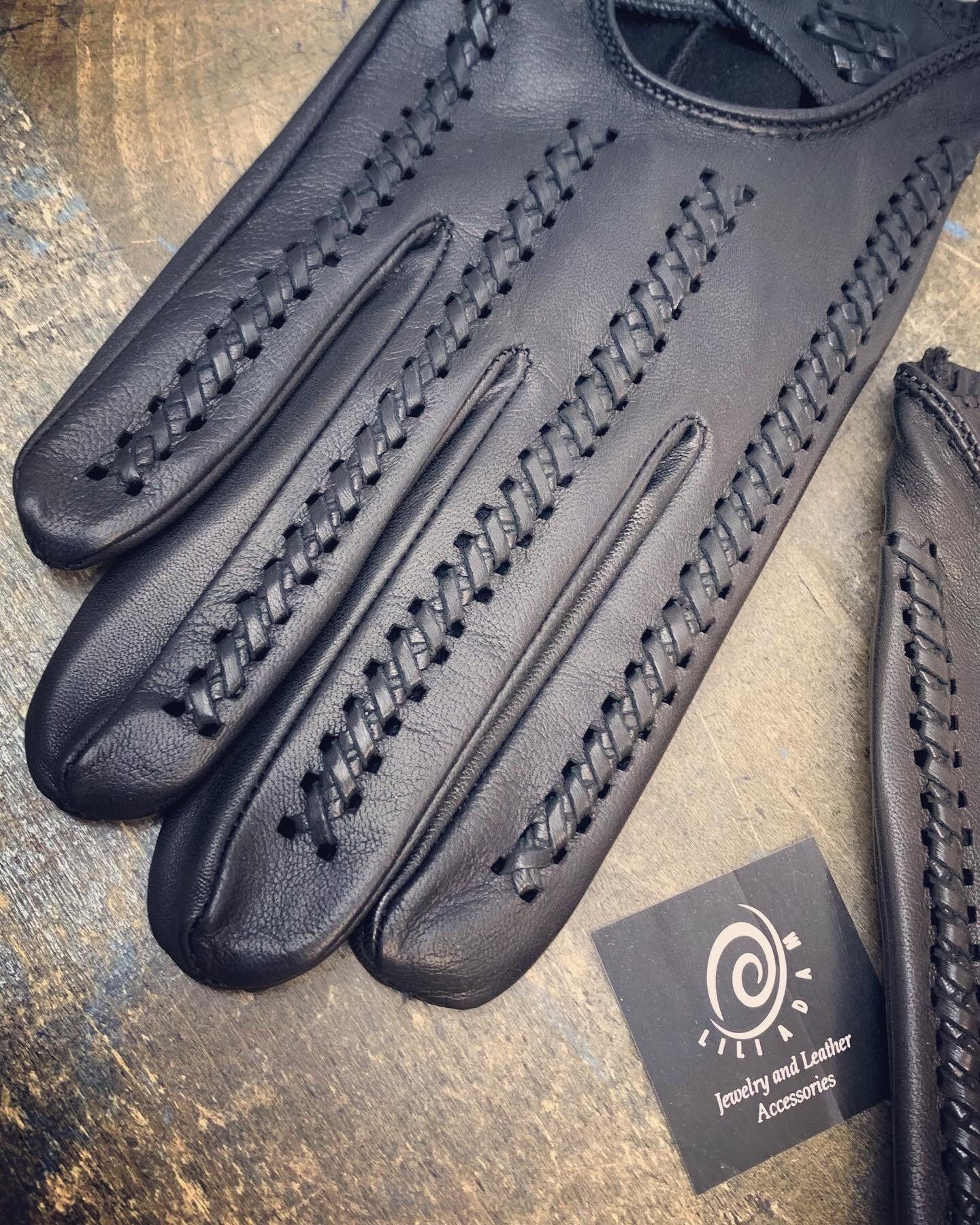 New Men's leather gloves for driving