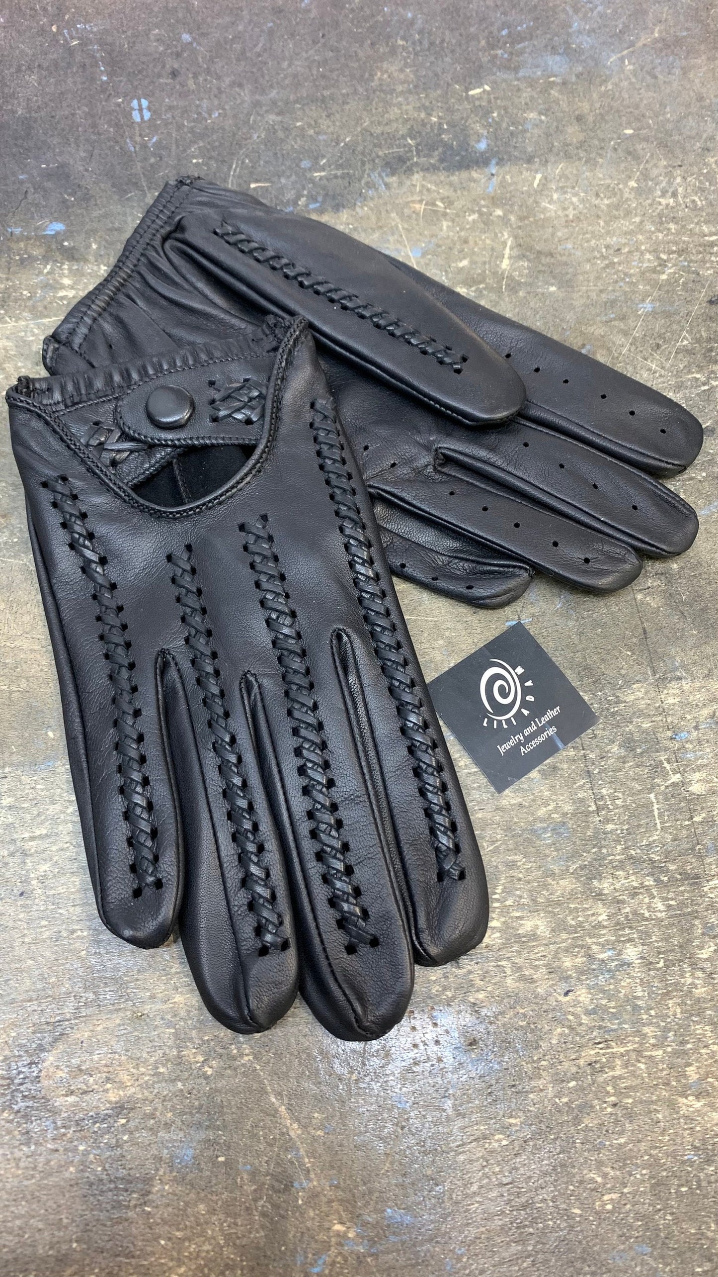New Men's leather gloves for driving