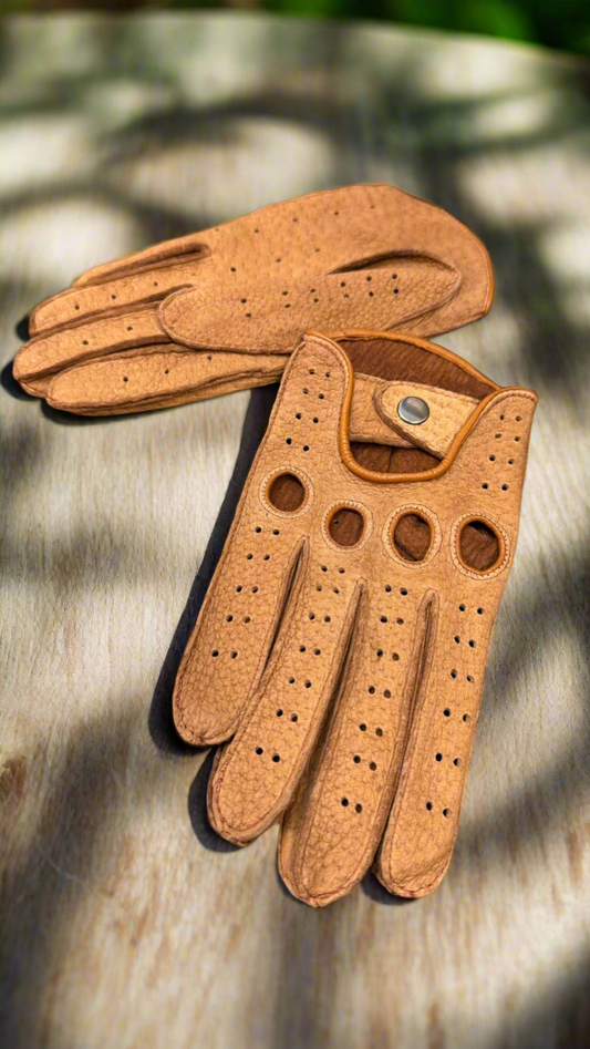 Women’s Peccary Leather Driving Gloves