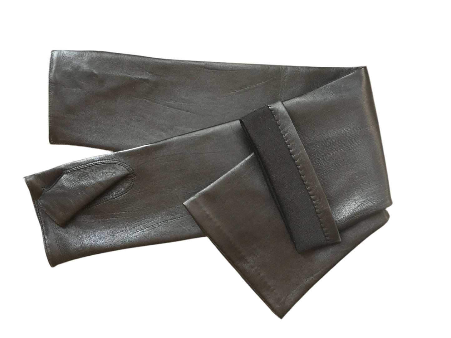 Women’s fingerless long leather gloves and arm warmers super soft