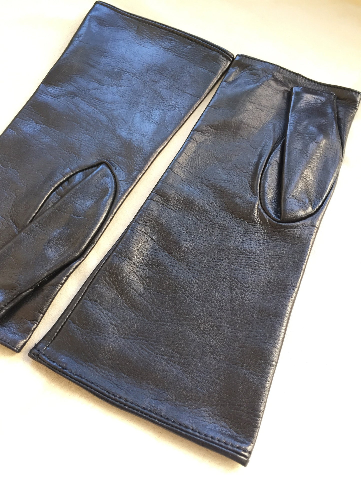 Arm warmers fingerless leather gloves