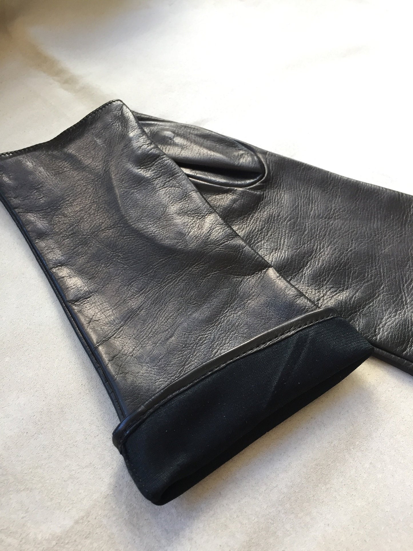 Arm warmers fingerless leather gloves