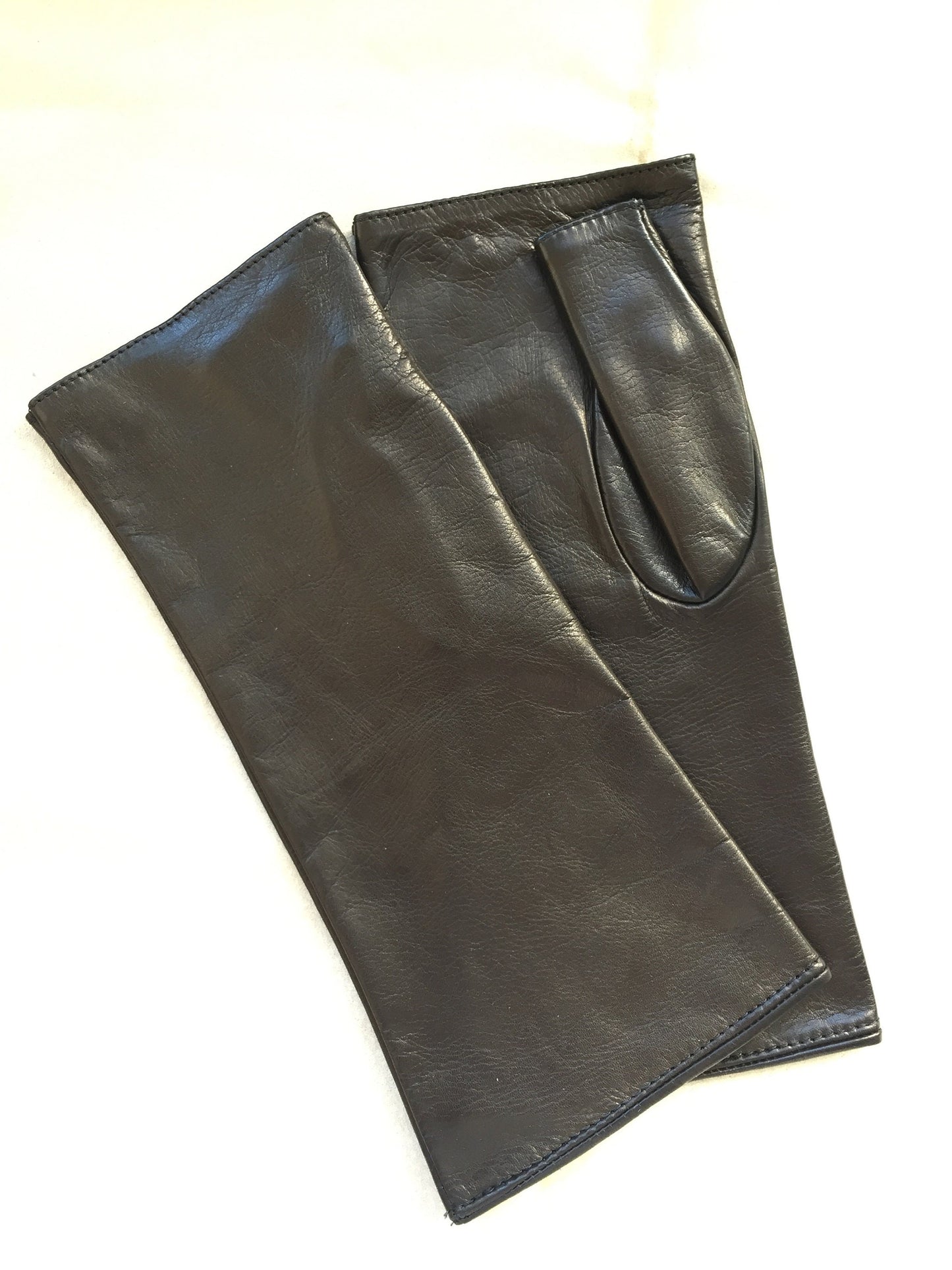 Arm warmers fingerless leather gloves