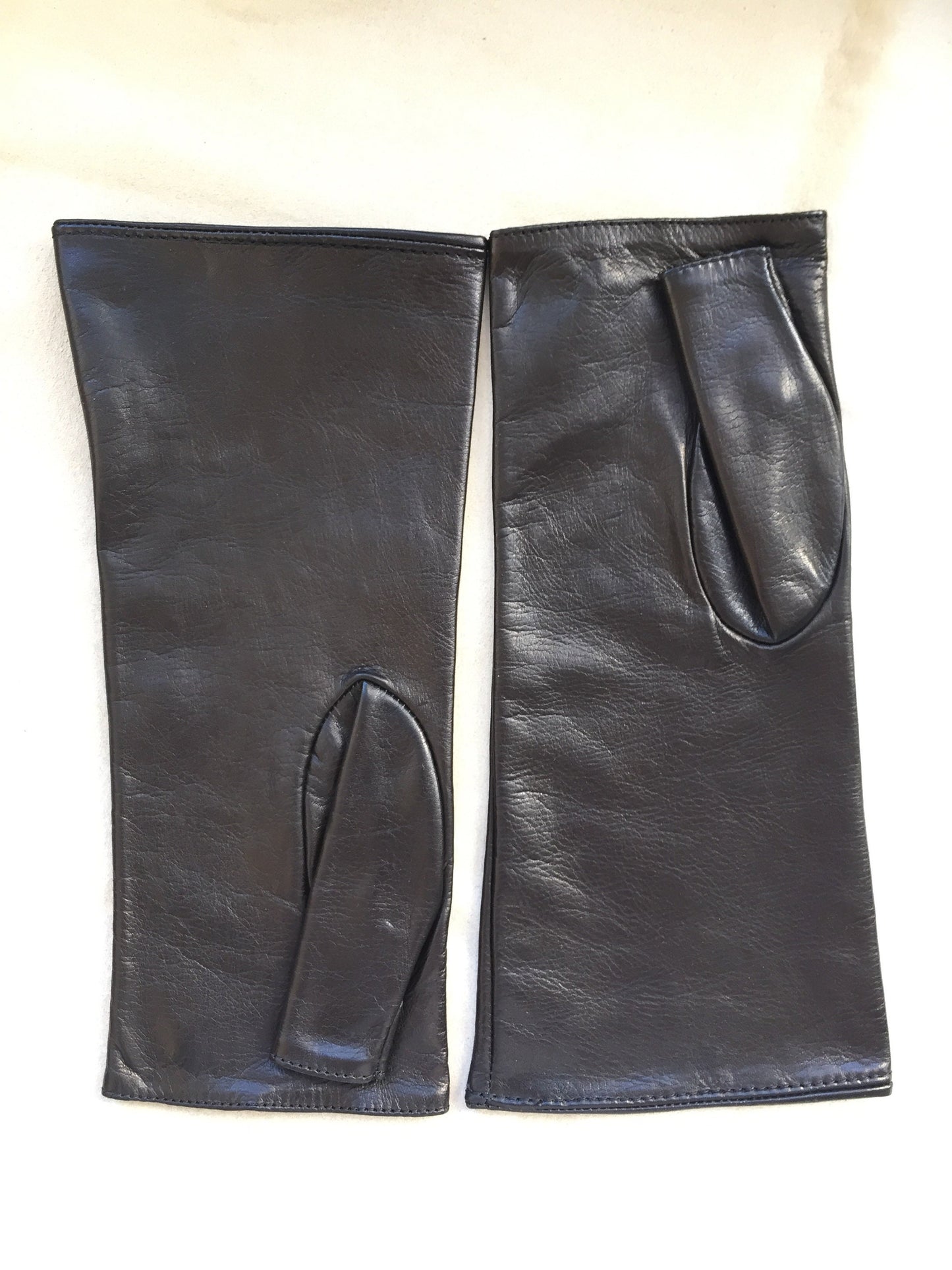 Arm warmers fingerless leather gloves
