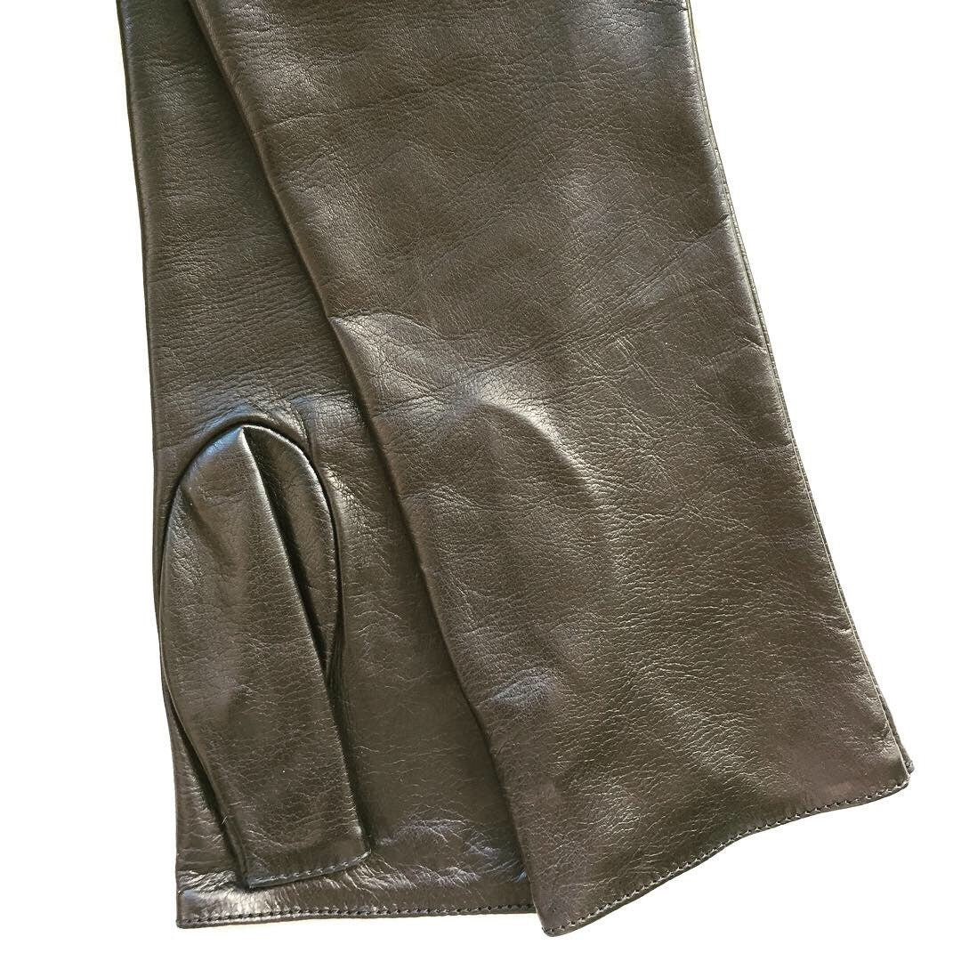 Arm warmers fingerless leather gloves