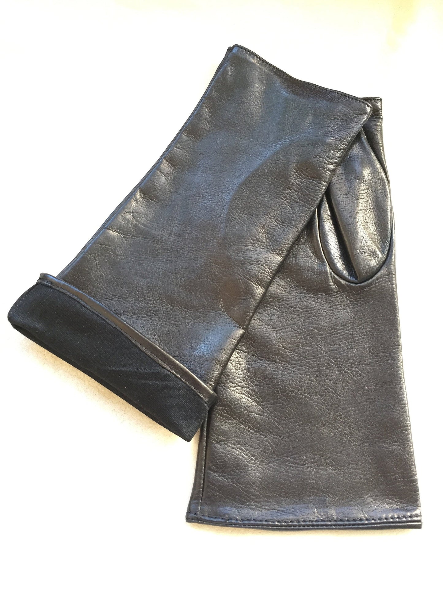 Arm warmers fingerless leather gloves