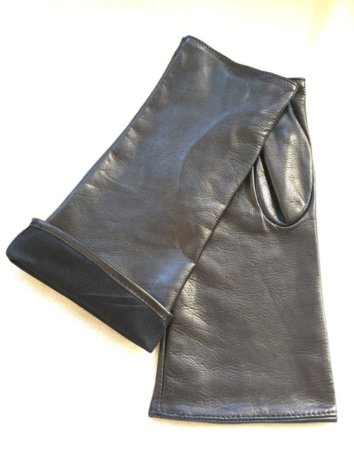 Arm warmers fingerless leather gloves