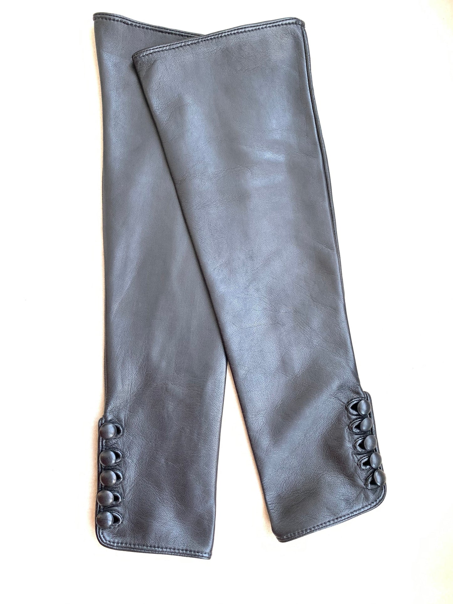 Fashion style Long leather arm warmers/ super soft leather
