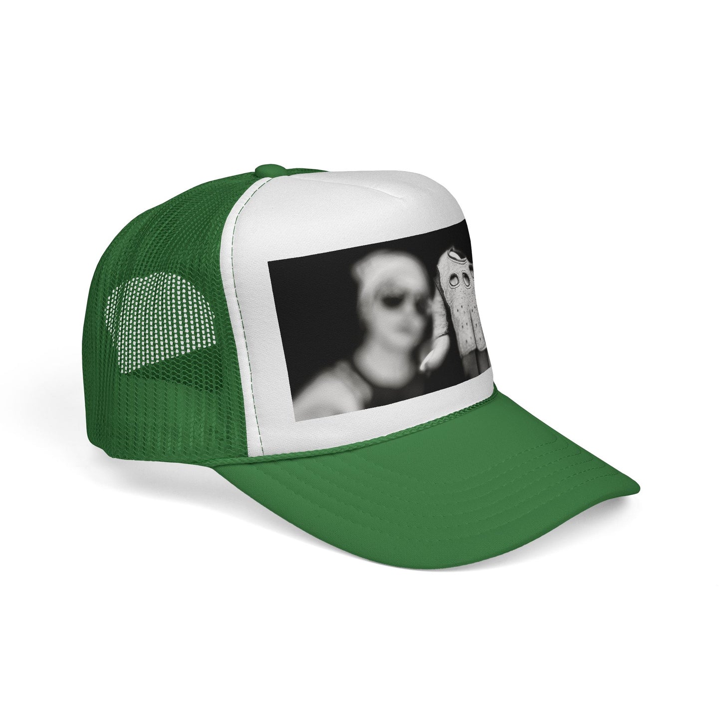 Retro Biker Trucker Cap — Vintage Glove Photo Print