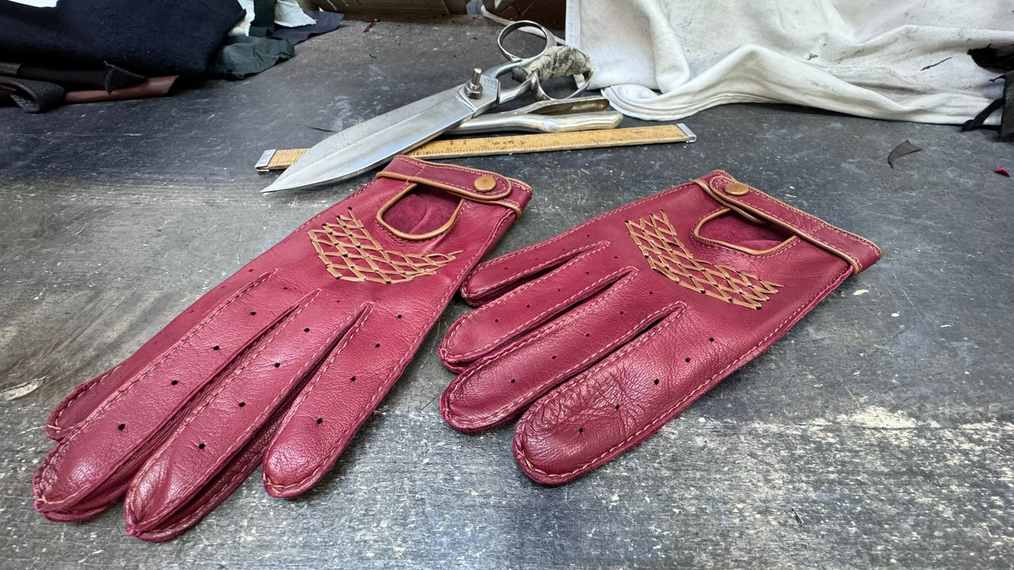 Men’s Leather Driving Gloves NEW