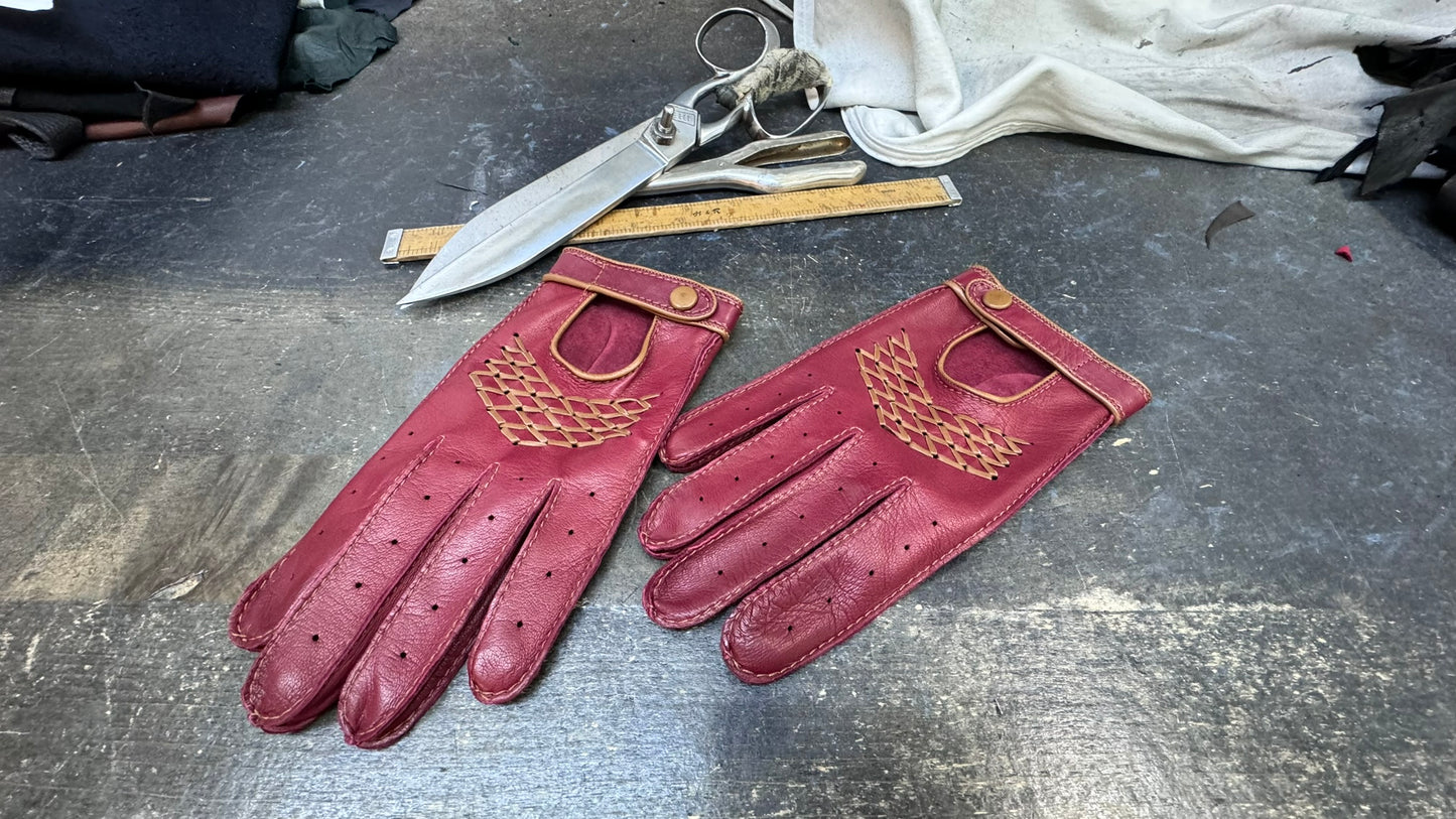 Men’s Leather Driving Gloves NEW