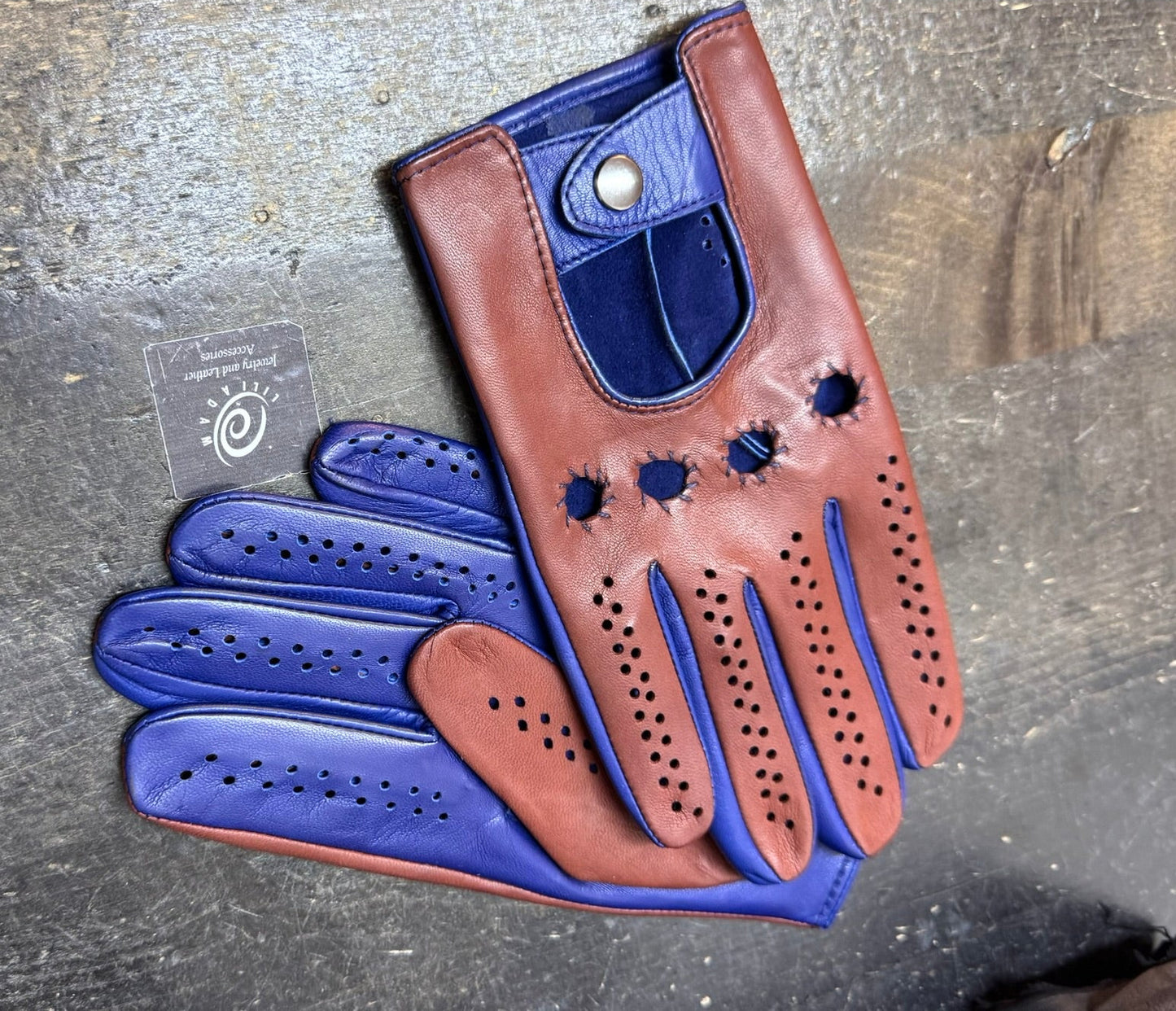 Men’s Leather Driving Gloves NEW