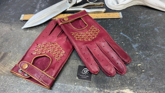 Men’s Leather Driving Gloves NEW